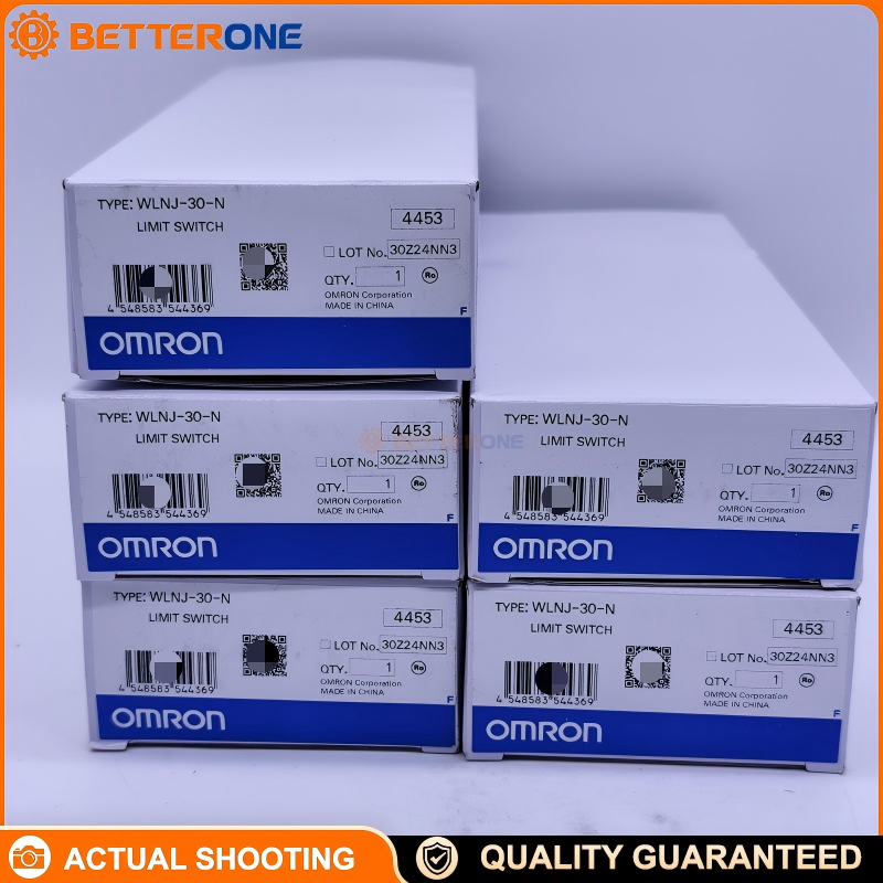 OMRON WLNJ-30-N Two-Circuit Limit Switch, WL Series Heavy-Duty Position Switch, Flexible Rod Coil Spring 140mm (Ø8 Rod / Ø4.8 Spring), DPDB Double-Break, IP67, Screw Terminal, G1/2 Conduit Entry