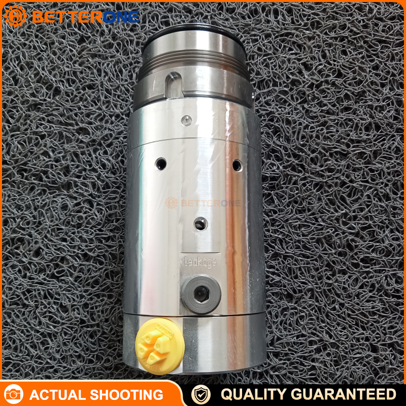OTT-JAKOB 95.101.503.2.2 Rotary Union 2KA-R-M52x1.5 for CNC Spindle, Coolant + Hydraulic Unclamping + Cleaning Air, 10,000rpm, Coolant 80bar, Hydraulic 160bar (n=0), Air 10bar (n=0), ISO 4406 -/17/14, <50µm Filter