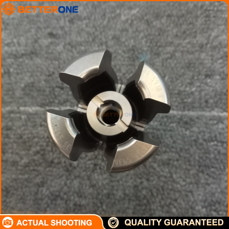OTT-JAKOB 95.101.569.3.2 Pull Claw Gripper with Holder for SK40 (Steep Taper 40) Tool Standard C Form III, 15,000N Pull Force, Medium Transfer 1/2, E.M. 82.9mm