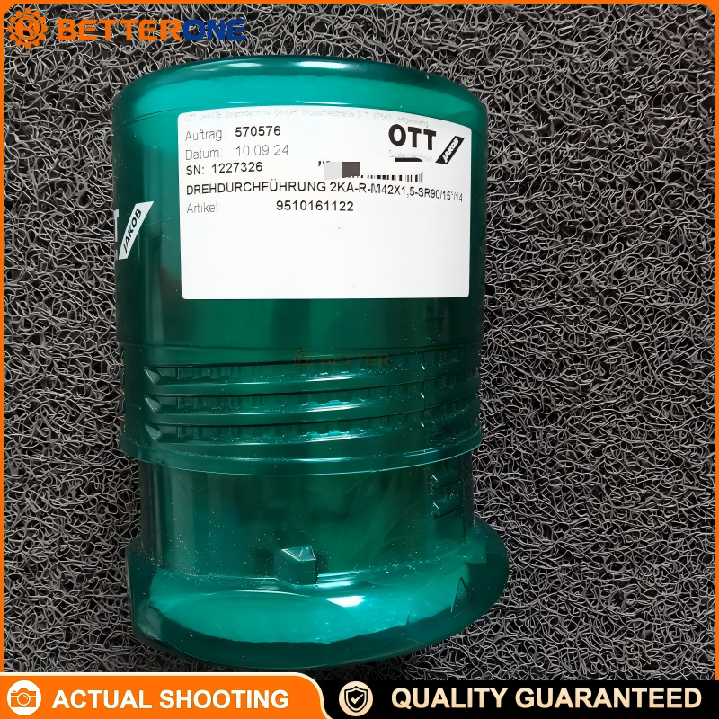 OTT-JAKOB 95.101.611.2.2 Rotary Union 2KA-R-M42x1.5-SR90/15°/14 for High-Speed CNC Oil & Air Transmission, Spindle Media Transfer, Replacement Part (9510161122)