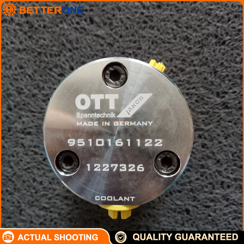 OTT-JAKOB 95.101.611.2.2 Rotary Union 2KA-R-M42x1.5-SR90/15°/14 for High-Speed CNC Oil & Air Transmission, Spindle Media Transfer, Replacement Part (9510161122)