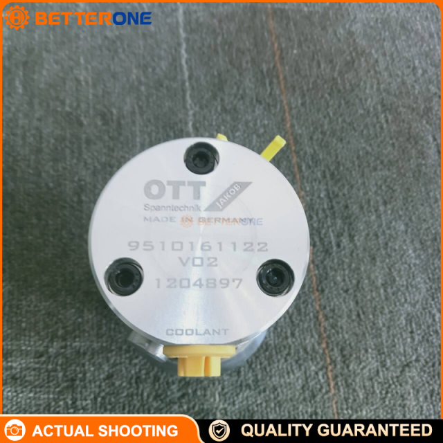 OTT-JAKOB 95.101.611.2.2V02 Rotary Union 2KA-R-M42x1.5-I-SR77/15°/14 for CNC Spindle Media Transfer, High Reliability Replacement (9510161122V02)