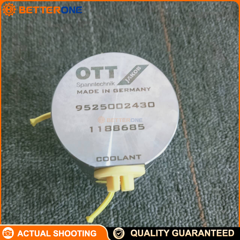 OTT-JAKOB 95.250.024.3.0 Rotary Union for CNC Spindle Tooling Systems, Media Transfer for Coolant/Air, High Precision Rotary Joint