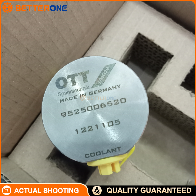 OTT-JAKOB 95.250.065.2.0 Rotary Union 1K-GDR-LC (Module 37+65) Radial Connection for CNC Spindle Coolant/Air/MQL, Coolant 50bar, ISO 4406 -/17/14, Filter <50µm