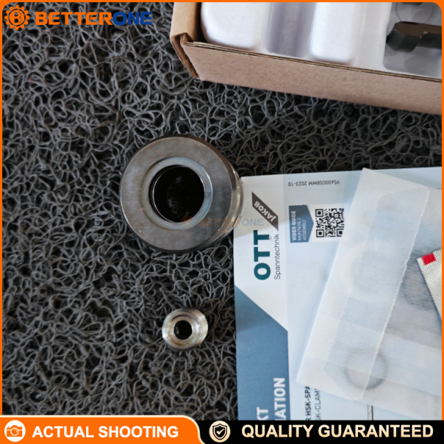 OTT-JAKOB 95.600.033.2.6 HSK A63-B Clamping Unit (HSK-B Series), Parallel Moving Gripper Segments, Locking Geometry, Dimensions l9 52mm l8 69mm l11 94mm, Gauge Dimension E.M. 10.5mm
