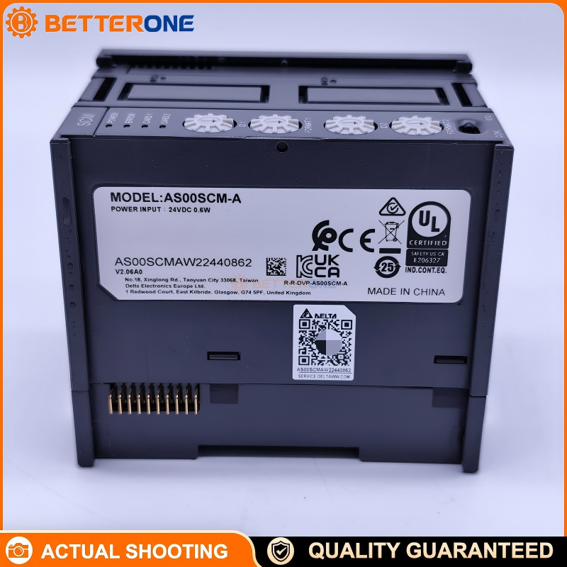 Delta AS00SCM-A AS Series PLC Communication Extension Module, Serial Communication Base, 2-Slot Function Card Carrier, DIN Rail/Chassis Mount, IP20, -20~60°C