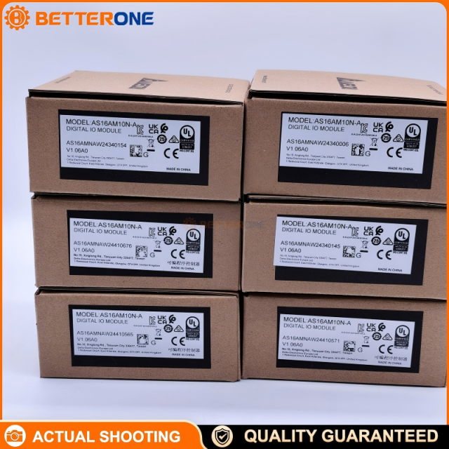 Delta AS16AM10N-A AS Series PLC Digital Input Module, 16DI 5–24VDC, DIN Rail/Chassis Mount, IP20, Pluggable Screw Terminal, -20~60°C