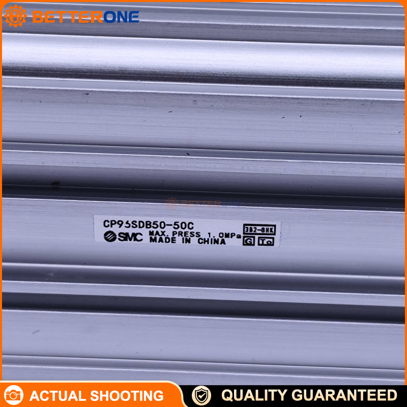 SMC CP96SDB50-50C ISO 15552 Tie-Rod Pneumatic Cylinder, Ø50mm Bore 50mm Stroke, Double Acting Single Rod, Built-In Magnet, Air Cushion Both Ends + Bumper, G1/4 Ports