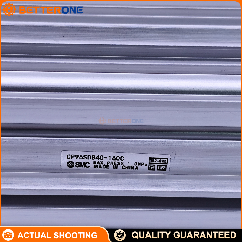SMC CP96SDB40-160C ISO 15552 Tie-Rod Pneumatic Cylinder, 40mm Bore 160mm Stroke, Double Acting Single Rod, Built-In Magnet, Air Cushion Both Ends + Bumper, Auto Switch Capable