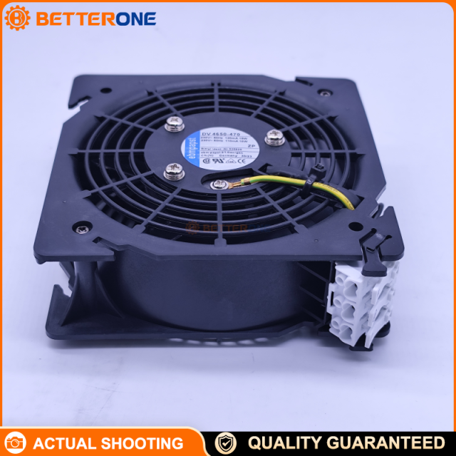 ebm-papst DV4650-470 AC Axial Filter Fan 230VAC 50/60Hz, 2650/3100RPM, 17.7/16.1W, 110/100mA, Protection Class I, 0.40kg, Cabinet Ventilation