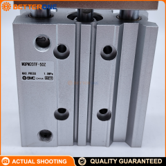 SMC MGPM20TF-50Z MGP-Z Compact Guided Cylinder, Slide Bearing, 20mm Bore 50mm Stroke, Double Acting Single Rod, G 1/8 Ports, Rubber Bumper Both Ends