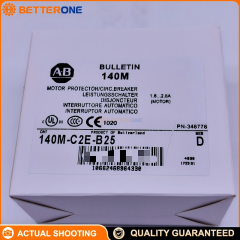 Allen-Bradley 140M-C2E-B25 Motor Protection Circuit Breaker, 3-Pole Thermal-Magnetic MPCB, Adjustable 1.6–2.5A (Class 10), Standard Magnetic Trip 13×Ie, 600VAC, Frame Size C, DIN Rail Mount