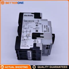Allen-Bradley 140M-C2E-C16 Motor Protection Circuit Breaker, 3-Pole Thermal-Magnetic MPCB, Adjustable 10–16A (Class 10), Standard Magnetic Trip 13×Ie, 600VAC, Frame Size C, DIN Rail Mount