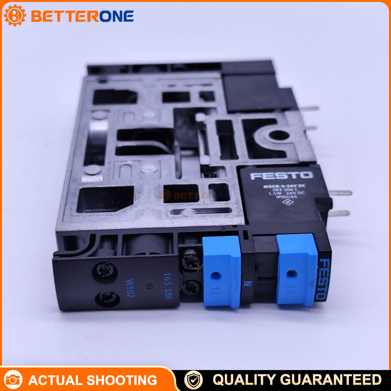 Festo CPV18-M1H-2X3-OLX-1/4 Pneumatic Valve Terminal, CPV18 Series, 2×3 Solenoid Valves, G1/4 Port, Manifold Assembly for Industrial Automation