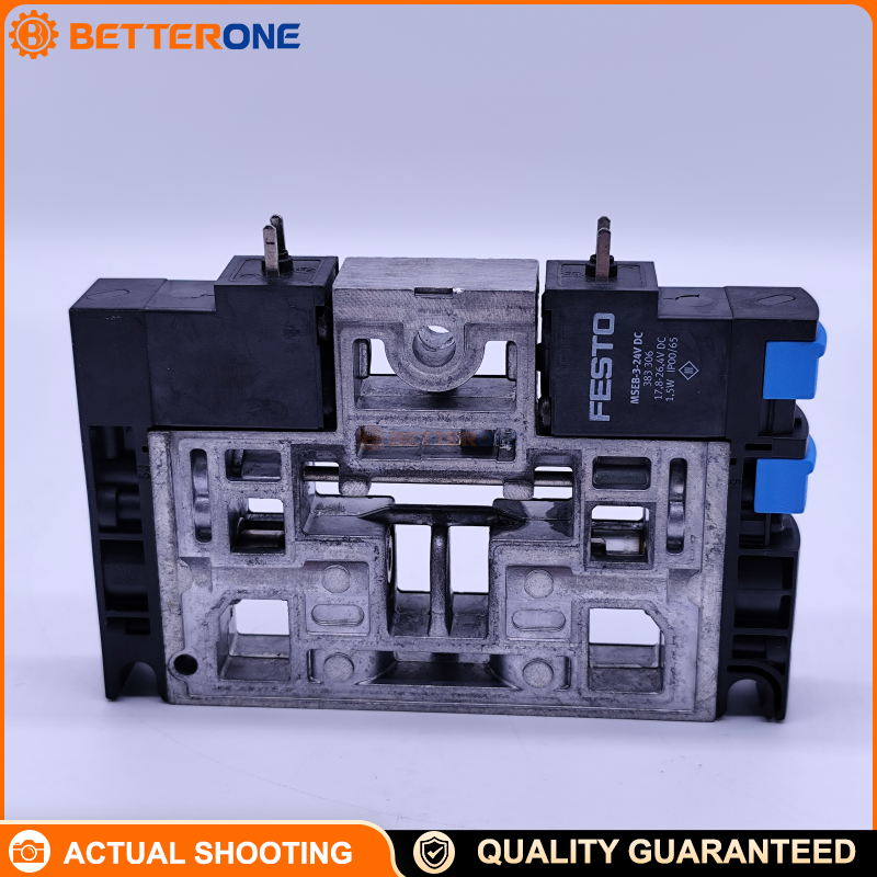 Festo CPV18-M1H-2X3-GLS-1/4 Pneumatic Valve Terminal, CPV18 Series, 2×3 Solenoid Valves, G1/4 Ports, Central Supply & Exhaust, Modular Valve Manifold