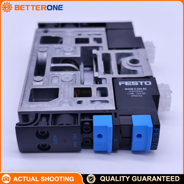 Festo CPV18-M1H-2OLS-2GLS-1/4 Pneumatic Solenoid Valve Module, 2×2/2-Way Open/Closed Monostable, 24VDC, 1600 L/min, G1/4, IP65 (Part No. 187849)