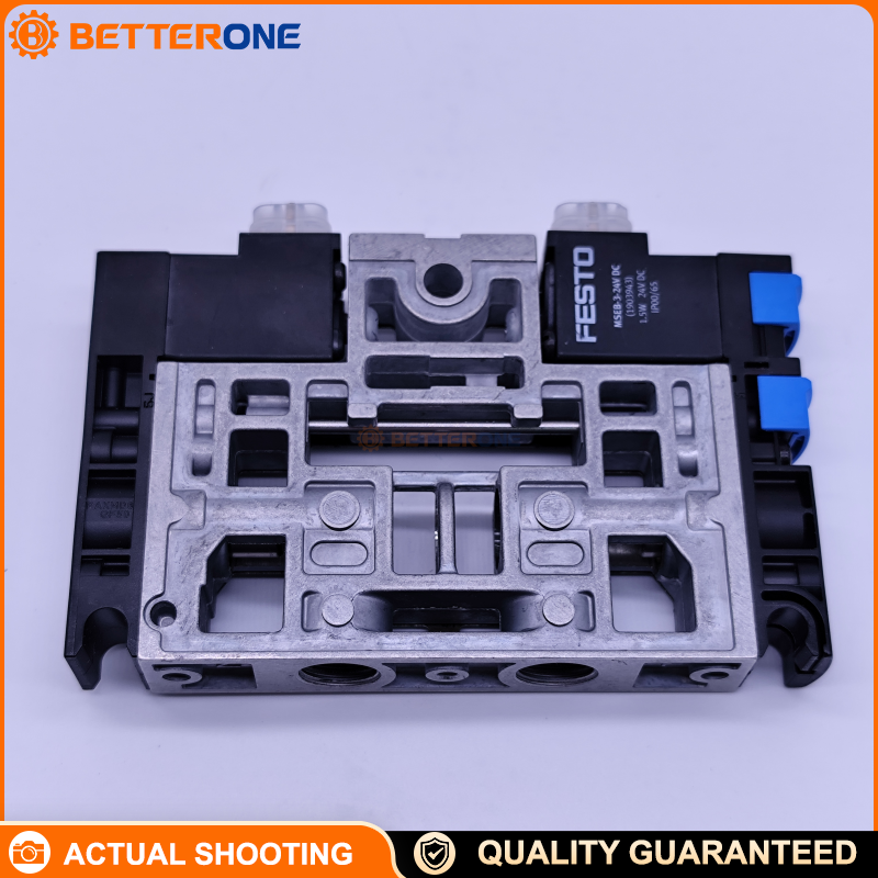 Festo CPV18-M1H-2OLS-2GLS-1/4 Pneumatic Solenoid Valve Module, 2×2/2-Way Open/Closed Monostable, 24VDC, 1600 L/min, G1/4, IP65 (Part No. 187849)