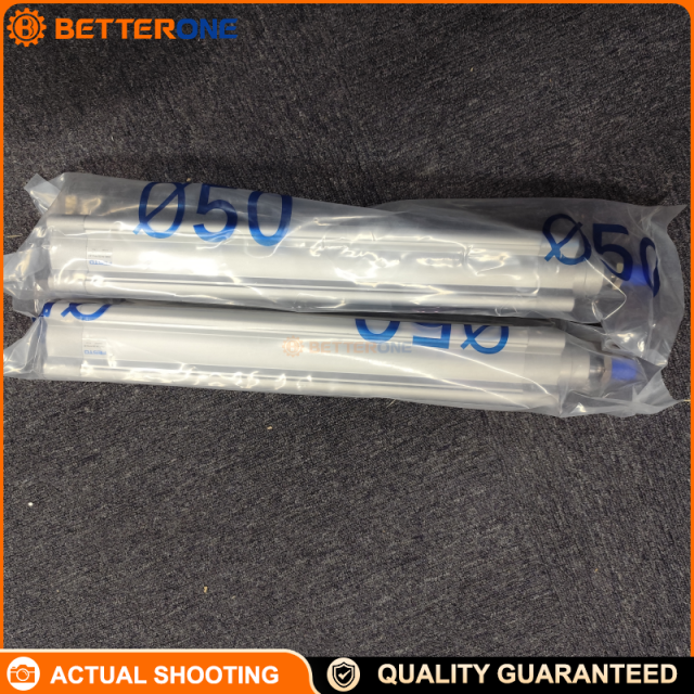 Festo DSBC-50-320-PPVA-N3 ISO 15552 Pneumatic Cylinder, 50mm Bore 320mm Stroke, Double-Acting, Adjustable Pneumatic Cushioning Both Ends (PPVA), Male Rod Thread M16x1.5, Proximity Switch Ready, G1/4 Ports (Part No. 1366957)