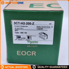 Schneider Electric 3CT-H2-200-Z External Current Transformer for EOCR Digital, 200A Primary, 200/5A Ratio, 5VA Burden, Feed-Through Circle-Hole CT, Range Extension Accessory