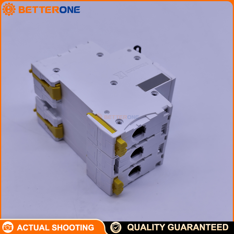 Schneider Electric A9F18310 iC65N Miniature Circuit Breaker (MCB), 3P 10A, C Curve, 400V, 6kA@440V Breaking Capacity, Thermal-Magnetic Protection, DIN Rail Mount, Tunnel Terminals