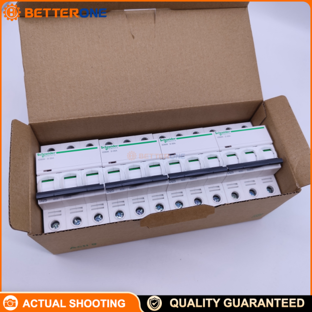 Schneider Electric A9F19325 Acti9 iC65N Miniature Circuit Breaker (MCB), 3P 25A, D Curve, Thermal-Magnetic Protection, 400V, 6kA@440V, DIN Rail Mount, Feed-Through Terminals