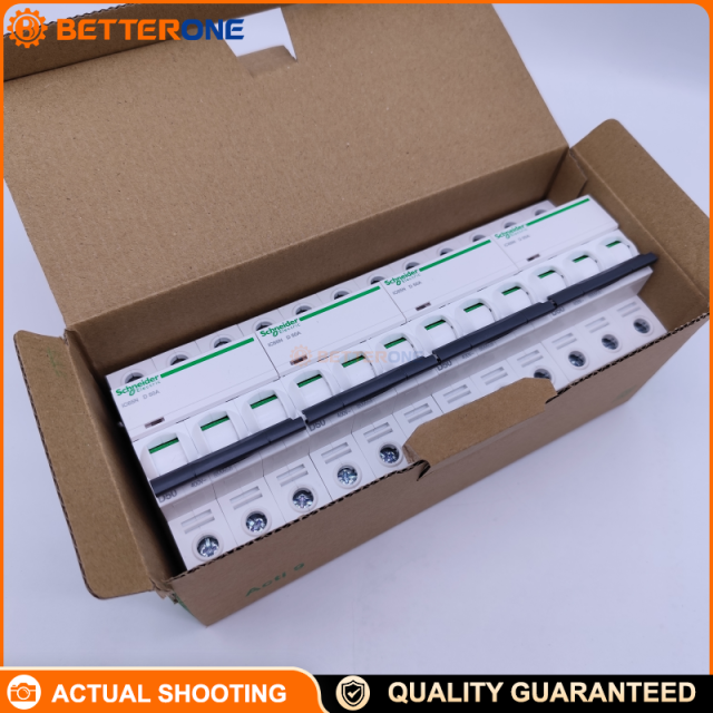 Schneider Electric A9F19350 Acti9 iC65N Miniature Circuit Breaker (MCB), 3P 50A, D Curve, Thermal-Magnetic Protection, 400V, 6kA@440V, DIN Rail Mount