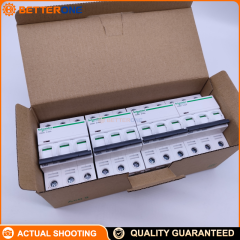 Schneider Electric A9F19363 Acti9 iC65N Miniature Circuit Breaker (MCB), 3P 63A, D Curve, Thermal-Magnetic Protection, 400V, 6kA@440V Breaking Capacity, DIN Rail Mount, Tunnel Terminals (Top/Bottom Wiring)