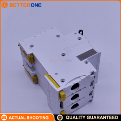 Schneider Electric A9F19363 Acti9 iC65N Miniature Circuit Breaker (MCB), 3P 63A, D Curve, Thermal-Magnetic Protection, 400V, 6kA@440V Breaking Capacity, DIN Rail Mount, Tunnel Terminals (Top/Bottom Wiring)