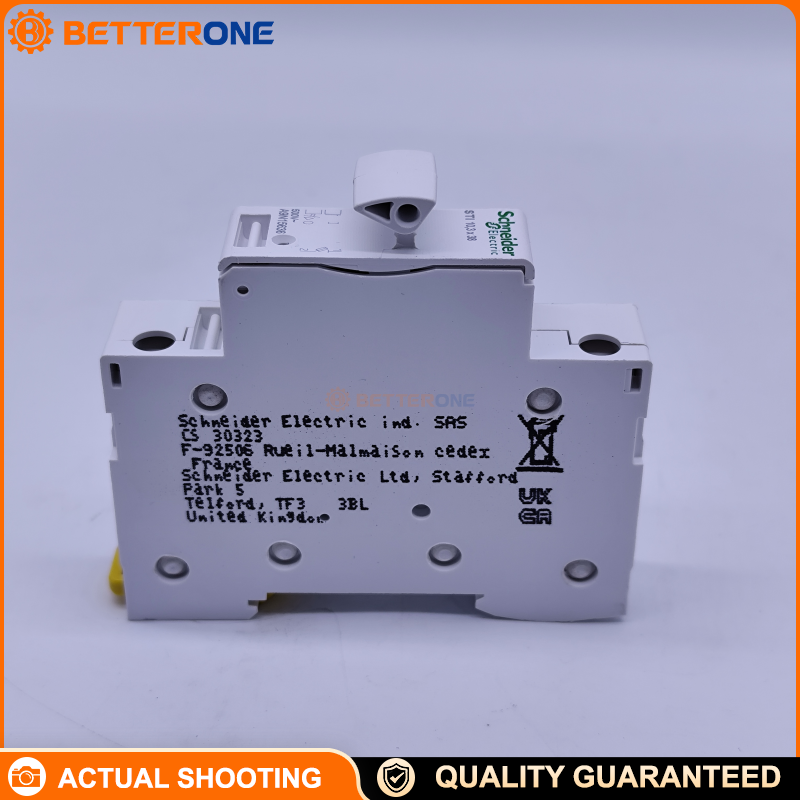 Schneider Electric A9F19363 Acti9 iC65N Miniature Circuit Breaker (MCB), 3P 63A, D Curve, Thermal-Magnetic Protection, 400V, 6kA@440V Breaking Capacity, DIN Rail Mount, Tunnel Terminals (Top/Bottom Wiring)