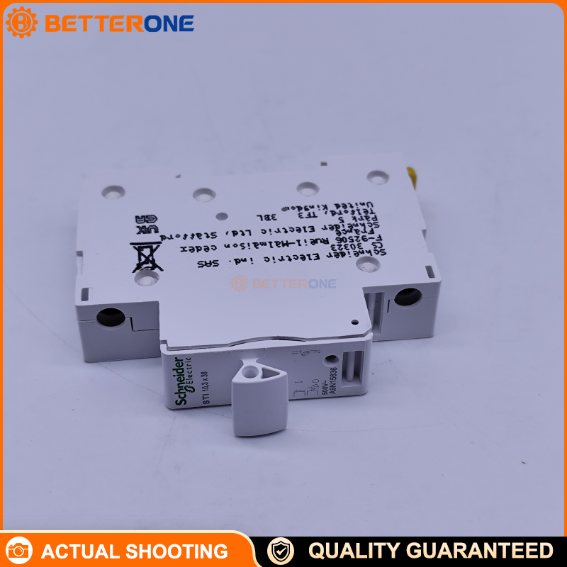 Schneider Electric A9N15646 Acti9 STI Fuse-Disconnector, 1P+N 25A, For 10.3×38mm Fuse Link, aM/gG Fuse Curve, 500VAC Rated, DIN Rail Clip-On, Screw Clamp Terminals, IP20