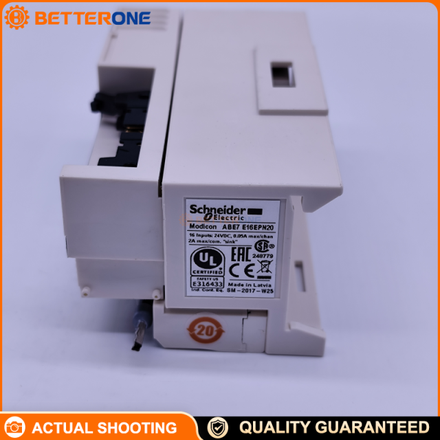 Schneider Electric ABE7E16EPN20 Advantys Telefast ABE7 Connection Sub-Base, Passive Discrete I/O, For Twido Extension, 16 Inputs, 24VDC, Sink Logic, HE-10 20-Pin, 2A Internal Fuse, DIN Rail/Screw Mount