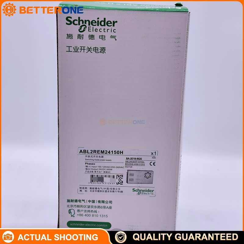 Schneider Electric ABL2REM24150H Regulated Switching Mode Power Supply, 100–240VAC Input, 24VDC Output 14.6A 350W, Wide Range, IP20, DIN Rail Mount, Industrial Control PSU