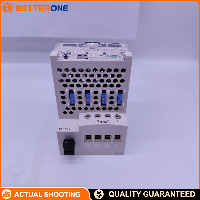 Schneider Electric ABL8PRP24100 Phaseo Electronic Protection Module, 24–28.8VDC Input, 4-Channel Output, 10A Per Channel (1/2.5/4/5/7/8/10A Selectable), 2-Pole Breaking Per Channel, Auto Reset, Integrated Fuse, DIN Rail Mount