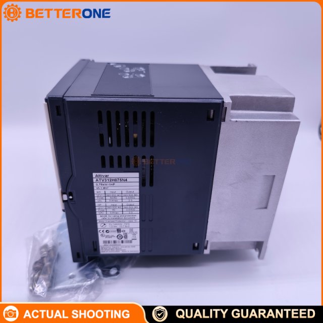 Schneider Electric ATV312H075N4 Altivar 312 Variable Frequency Drive (VFD), 0.75kW / 1HP, 3-Phase 323–550V Supply, 2.3A Output, 0.5–500Hz, Modbus & CANopen Communication, Industrial Motor Speed Control Inverter