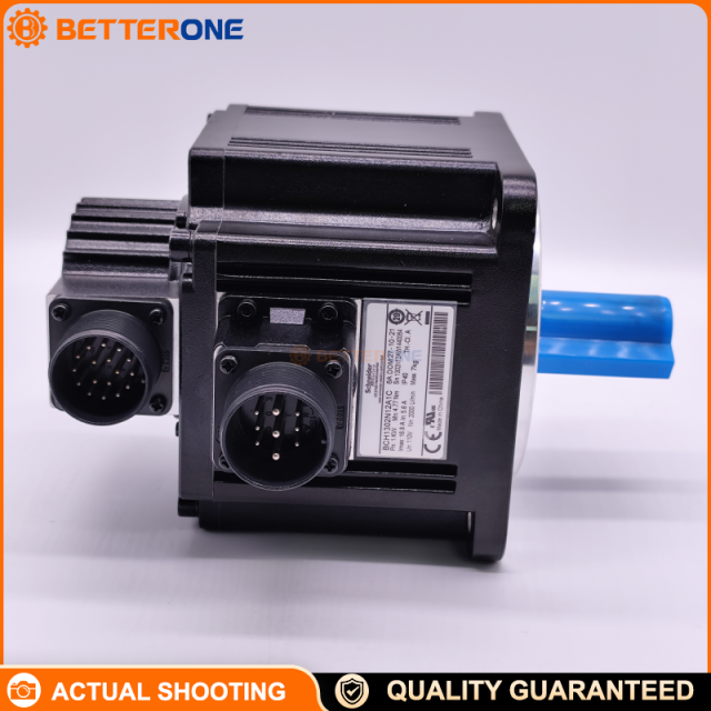 Schneider Electric BCH1302N12A1C BCH Servo Motor for Lexium 23 Plus, 1kW, 220V Single-Phase, 3000rpm Max, 20-bit Incremental Encoder, 130mm Asian Standard Flange, Keyed Shaft Ø22×47mm, IP40, No Oil Seal, No Brake, Straight Connection