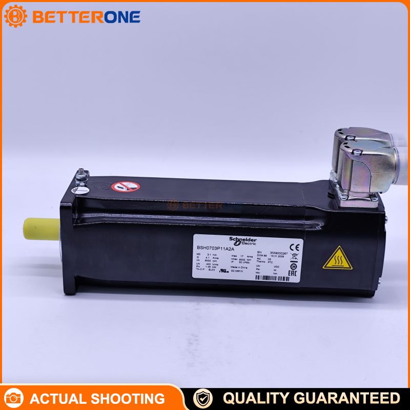 Schneider Electric BSH0703P11A2A BSH Servo Motor, Lexium 05, 1.1N·m, 3000rpm, 70mm Flange, Keyed Shaft, Single-Turn SinCos (Hiperface) Encoder, 480V 3-Phase, Without Brake, IP50