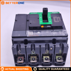 Schneider Electric C10H6TM100 ComPacT NSX100H Molded Case Circuit Breaker (MCCB), 4P 3D (Neutral Not Protected), TM-D Thermal-Magnetic Trip Unit, 100A, Icu 70kA @ 380/415VAC, Ue 690VAC, Fixed Mount, IP40