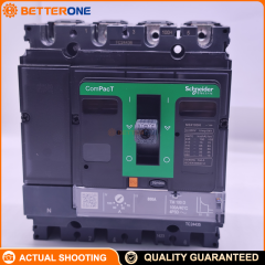 Schneider Electric C10H6TM100 ComPacT NSX100H Molded Case Circuit Breaker (MCCB), 4P 3D (Neutral Not Protected), TM-D Thermal-Magnetic Trip Unit, 100A, Icu 70kA @ 380/415VAC, Ue 690VAC, Fixed Mount, IP40