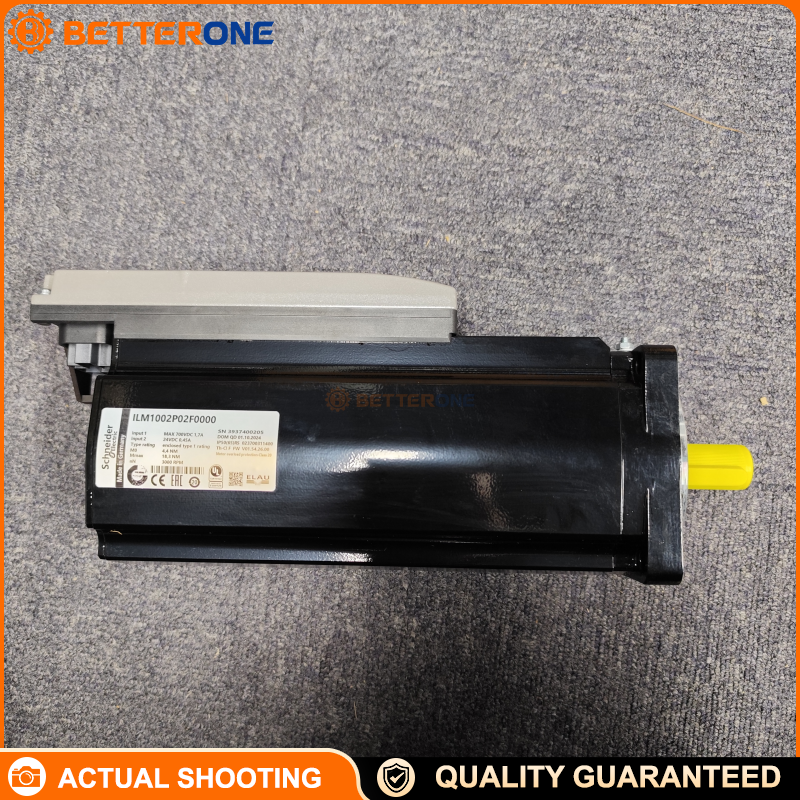 Schneider Electric ILM1002P02F0000 PacDrive 3 Integrated Servo Motor with Integrated Drive, 4.4Nm Continuous Stall, 3000rpm Nominal, 250–700V, Absolute Multiturn SinCos Hiperface (128 Periods), With Holding Brake 5.5Nm, 100mm Flange, IP54