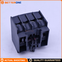 Schneider Electric LADN22 TeSys Deca Auxiliary Contact Block, 2NO+2NC (Mirror NC), Front/Top Clip-On Mount for LC1D09–LC1D150 Contactors, Screw Clamp Terminals, Ui 690V, Ith 10A, Ue 690VAC 25–400Hz