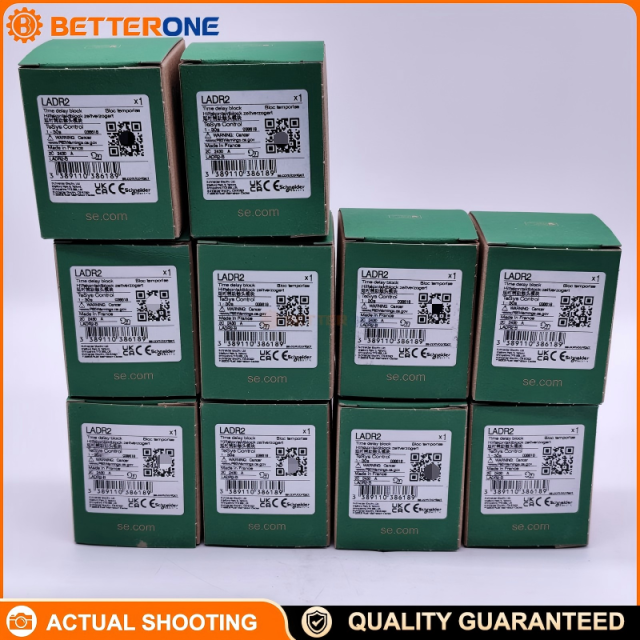 Schneider Electric LADR2 TeSys D Time Delay Auxiliary Contact Block, Off-Delay Timer 0.1–30s, 1NO+1NC, Front Mount, Screw Clamp Terminals, Ue 690VAC 25–400Hz, Ith 10A, IP2x