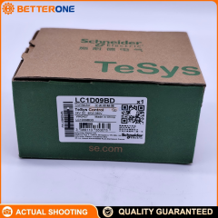 Schneider Electric LC1D09BD TeSys D Contactor, 3P (3NO), AC-3 9A ≤440VAC, 24VDC Coil, 4kW @ 400VAC, Built-in 1NO+1NC Aux (Mirror NC), Screw Clamp Terminals, Up to 100kA SCCR