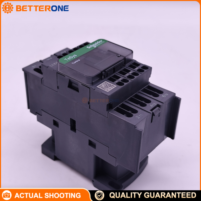 Schneider Electric LC1D123F7 TeSys Deca Contactor, 3P (3NO), AC-3/AC-3e 12A 0–440V, 110VAC 50/60Hz Coil (F7), Built-In 1NO+1NC Aux (Mirror NC), Spring Terminals, DIN-Rail/Panel Mount, 5.5kW @ 400V, 7.5HP @ 480VAC
