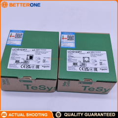 Schneider Electric LC1D123F7 TeSys Deca Contactor, 3P (3NO), AC-3/AC-3e 12A 0–440V, 110VAC 50/60Hz Coil (F7), Built-In 1NO+1NC Aux (Mirror NC), Spring Terminals, DIN-Rail/Panel Mount, 5.5kW @ 400V, 7.5HP @ 480VAC