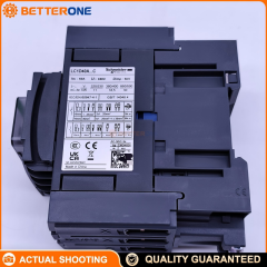 Schneider Electric LC1D40AM7C TeSys Deca Contactor, 3P (3NO), AC-3/AC-3e Up to 440V, 41A, 220VAC 50/60Hz Coil (M7), EverLink Terminal, Built-In 1NO+1NC Aux (Mirror NC), DIN-Rail/Panel Mount