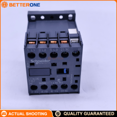 Schneider Electric LC1K0601B7 TeSys K Mini Contactor, 3P (3NO), AC-3 6A ≤440VAC, 2.2kW @ 400VAC, 24VAC 50/60Hz Coil (B7), Built-In 1NC Auxiliary Contact, Screw Clamp Terminals, DIN-Rail/Panel Mount, Compact 45mm Width