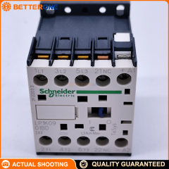 Schneider Electric LP1K0901BD TeSys K Mini Contactor, 3P (3NO), AC-3/AC-3e ≤440VAC 9A (4kW @ 400VAC), 24VDC Coil (BD), Built-In 1NC Auxiliary Contact, Screw Clamp Terminals, Ue 690VAC, DIN-Rail/Panel Mount