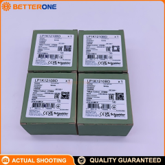 Schneider Electric LP1K1210BD TeSys K Contactor, 3P (3NO), AC-3/AC-3e ≤440VAC 12A (5.5kW @ 400VAC), 24VDC Coil (BD), Built-In 1NO Auxiliary Contact, Screw Clamp Terminals, Ue 690VAC, DIN-Rail/Panel Mount, Compact 45mm Width, Up to 600 Cycles/Hour