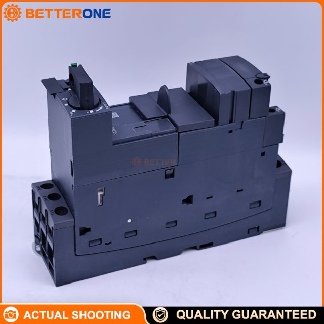Schneider Electric LUB32 TeSys U Power Base (Non-Reversing), 3P (3NO), Ith 32A, 690VAC, Screw Clamp Control Terminals, Suitable for Isolation, Build a Starter Controller with LUC Control Unit, Motor Applications up to 15kW@400V