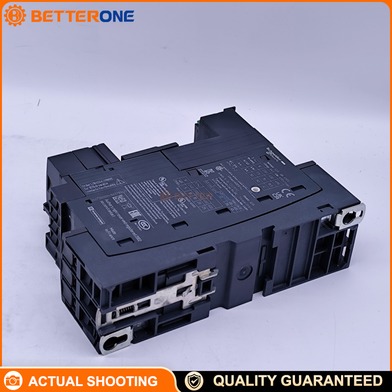 Schneider Electric LUB32 TeSys U Power Base (Non-Reversing), 3P (3NO), Ith 32A, 690VAC, Screw Clamp Control Terminals, Suitable for Isolation, Build a Starter Controller with LUC Control Unit, Motor Applications up to 15kW@400V